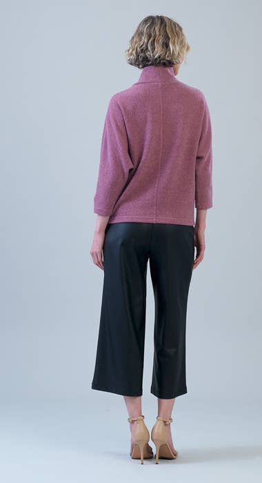 Clara Sunwoo Ribbed Crossover Petalneck Sweater - ARRIVING SOON