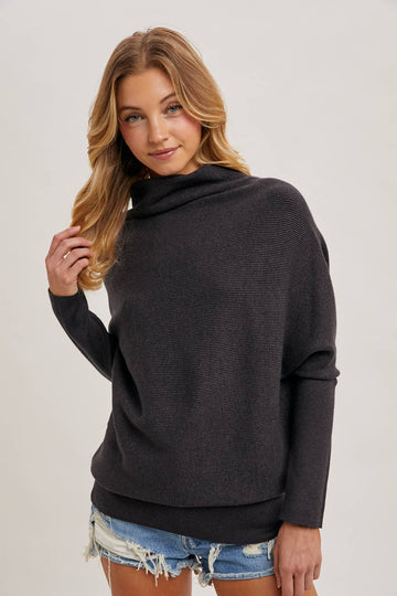 Slouch Dolman Sleeve Pullover - RESTOCKING