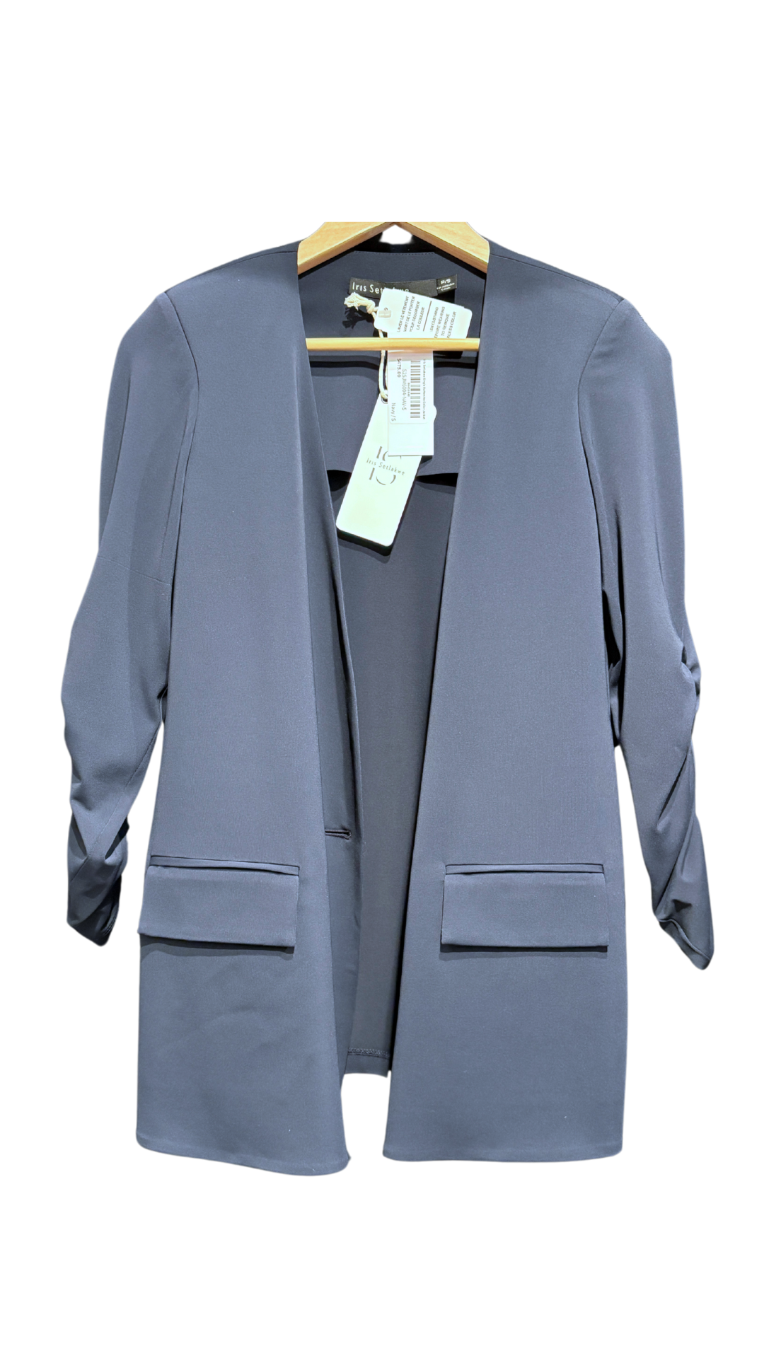 Iris Setlakwe Single Button No Collar Jacket