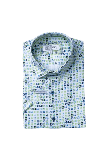 7 Downie 9022 Short Sleeve Sport Shirt