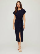 Fifteen Twenty Marissa Side-Knot Midi Dress-2