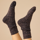 Softies Cozy Marshmallow Crew Socks with Grippers for Women-16