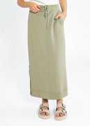 Inherit Bradi Side Zipper Midi Skirt-12
