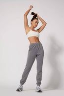 Cozy Fleece Slim Jogger - Htr Steel Grey-7