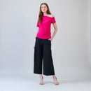 Clara Sunwoo Angular Drape Neck Off Shoulder Top-13