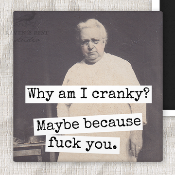Magnet. Why Am I Cranky? Maybe Because Fuck You.