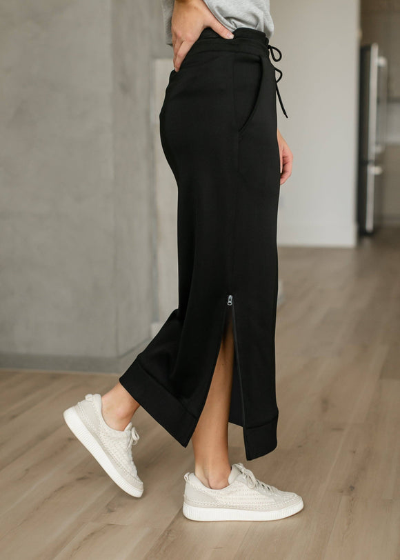 Inherit Bradi Side Zipper Midi Skirt
