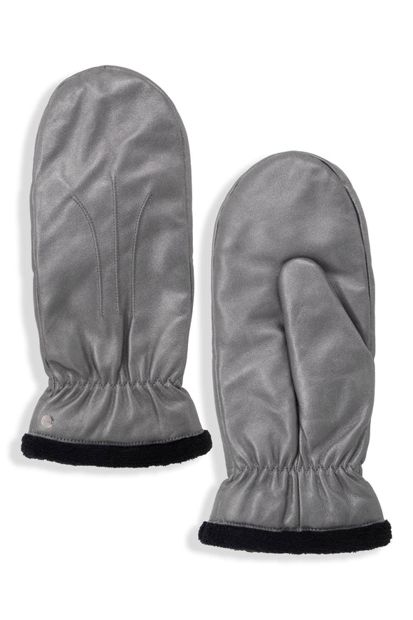 Sutton Leather Mittens With Individual Fingers by Brume - Women