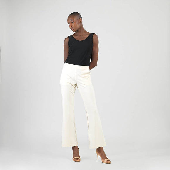 Clara Sunwoo Rayon-Ponte Knit  Loose Leg Pocket Pant - ARRIVING SOON