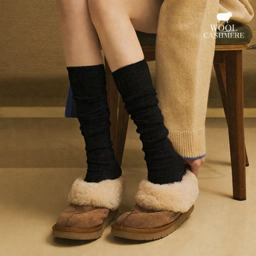 Long Cashmere Blend Slouch Socks