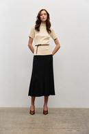 Iris Setlakwe Rib Knit Midi Skirt-1