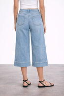 Fidelity Cardi Crop Denim-2