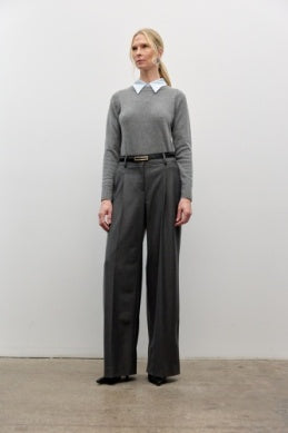 Iris Setlakwe Cashmere Blend Long Sleeve Crewneck Sweater