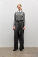 Iris Setlakwe Cashmere Blend Long Sleeve Crewneck Sweater-1