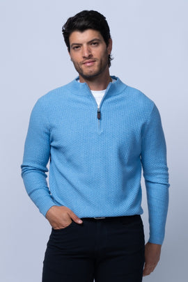7 Downie Dolomite Waffle Knit Sweater