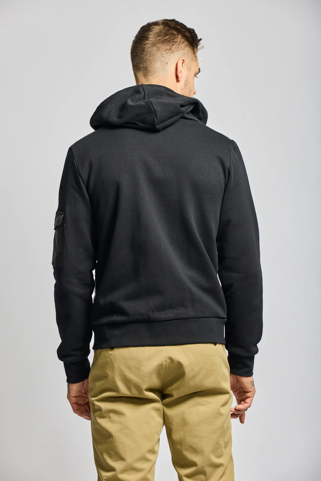 Easy Mondays Nylon/Fleece Quilted Hoodie