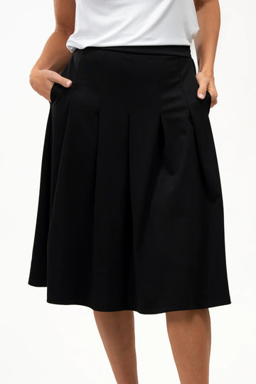 Terrera Eden Pleated Midi Skirt - 0