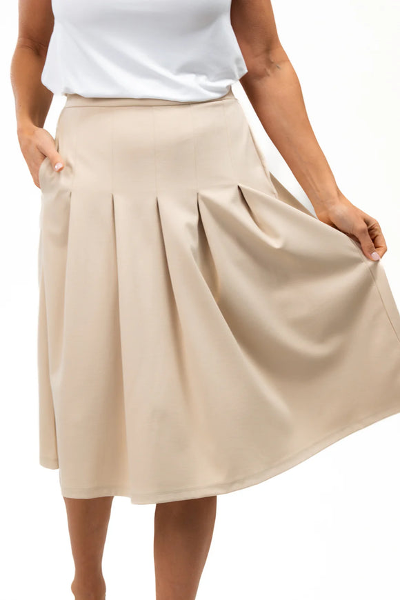 Terrera Eden Pleated Midi Skirt