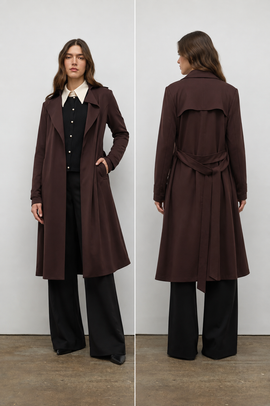 Iris Setlakwe Matte Jersey Trench Coat