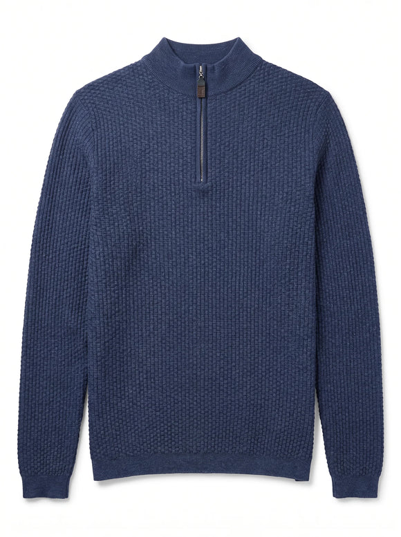7 Downie Dolomite Waffle Knit Sweater
