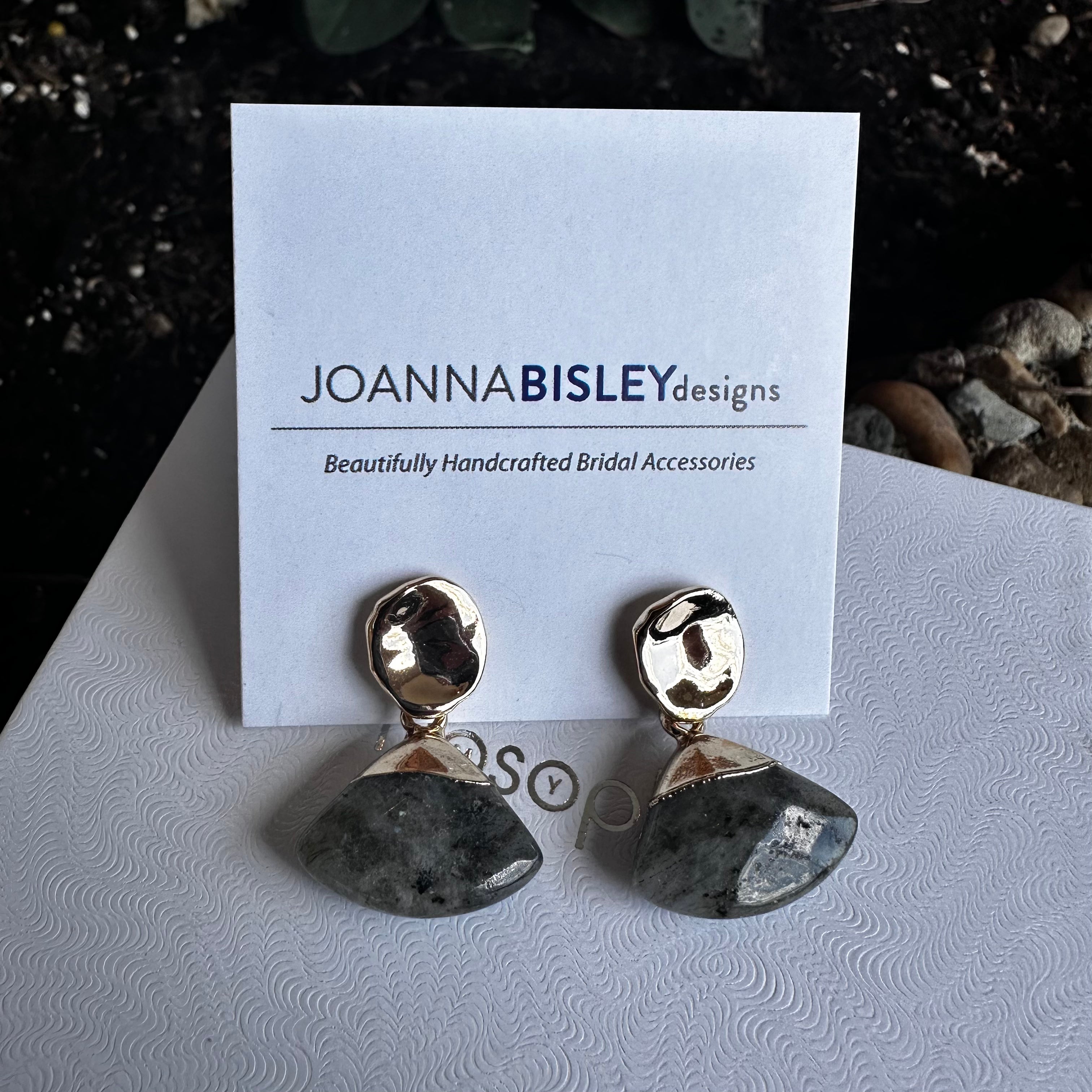 Joanna Bisley Labradorite Fan Earrings