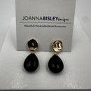 Joanna Bisley Black Onyx Smooth Teardrop & Gold Stud-3