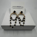 Joanna Bisley Jet Black 14kt goldfill Earrings E3592je-3