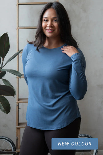 Terrera Georgia Crew Neck Long Sleeve Top