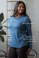 Terrera Georgia Crew Neck Long Sleeve Top-2