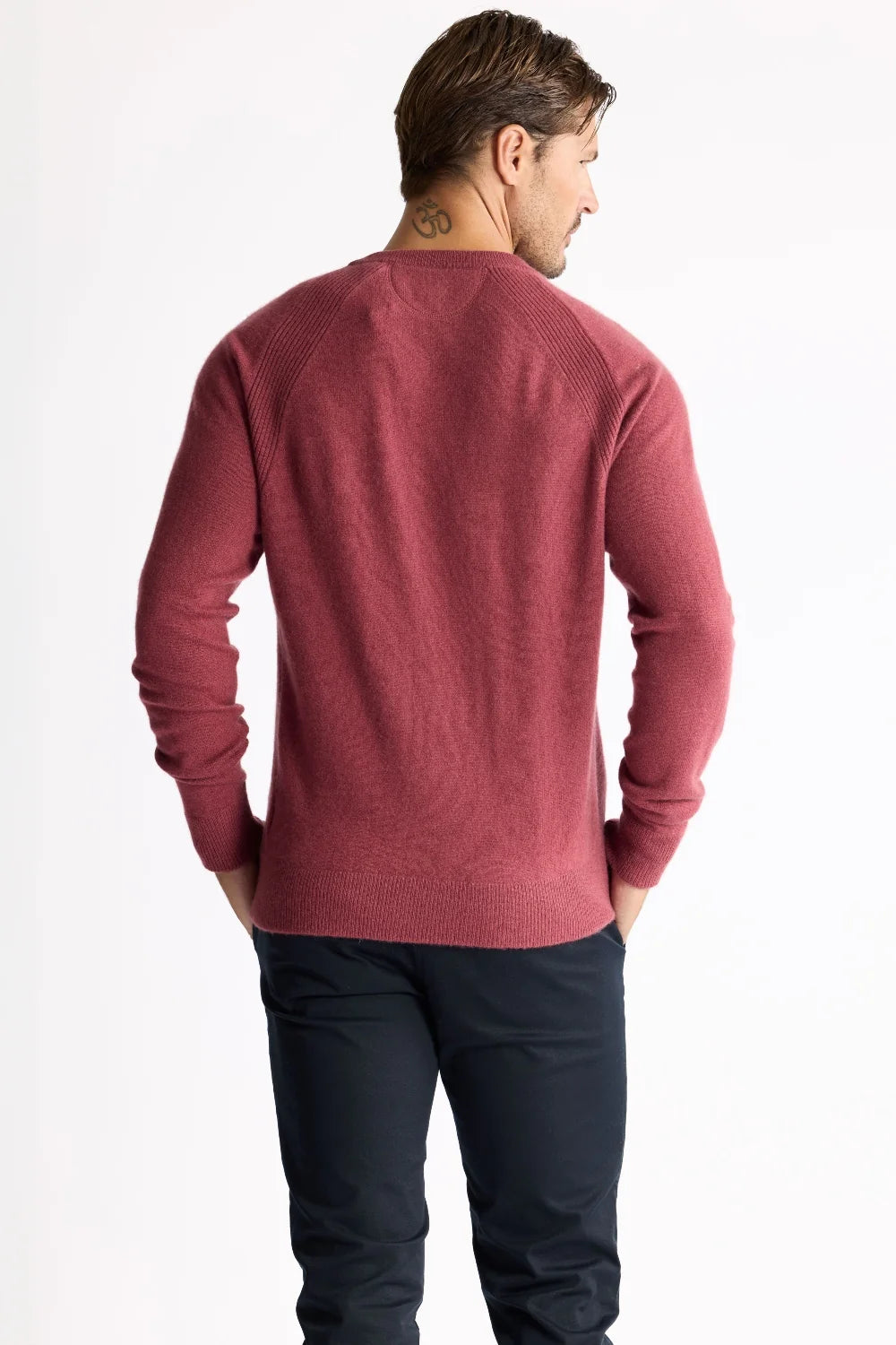 Raffi Essential Raglan Crew 100% Cashmere