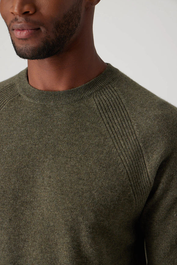 Raffi Essential Raglan Crew 100% Cashmere