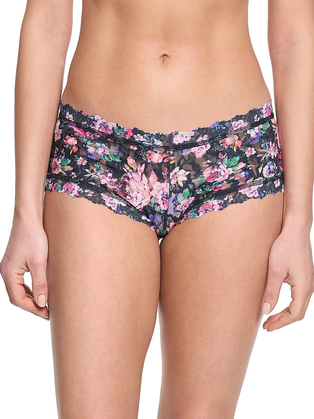 Hanky Panky Dark Peonies Boyshort