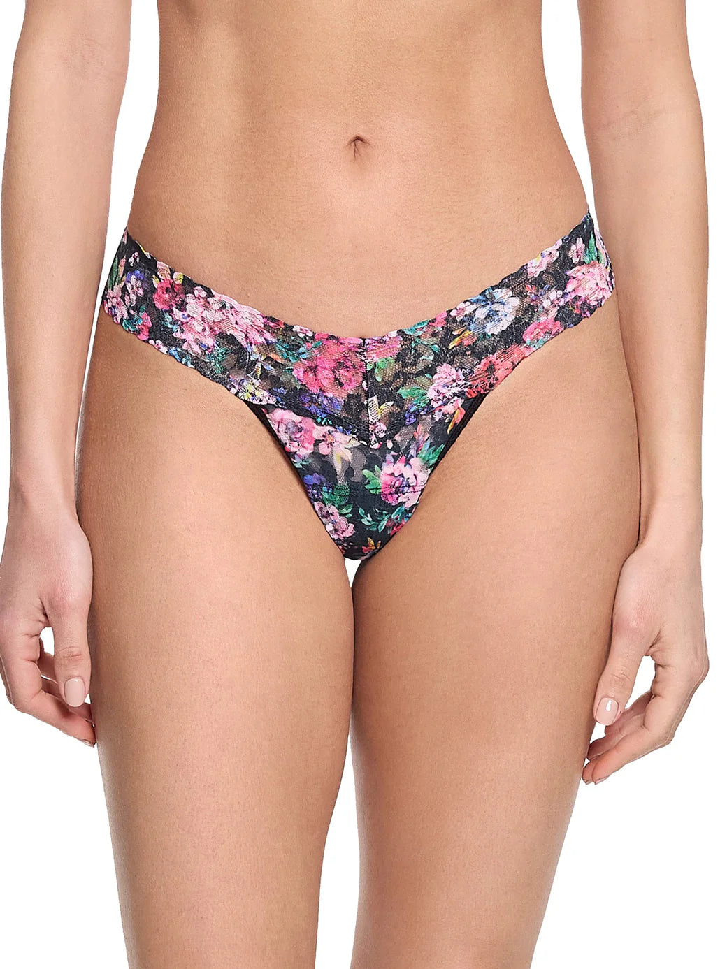 Hanky Panky Dark Peonies Thong