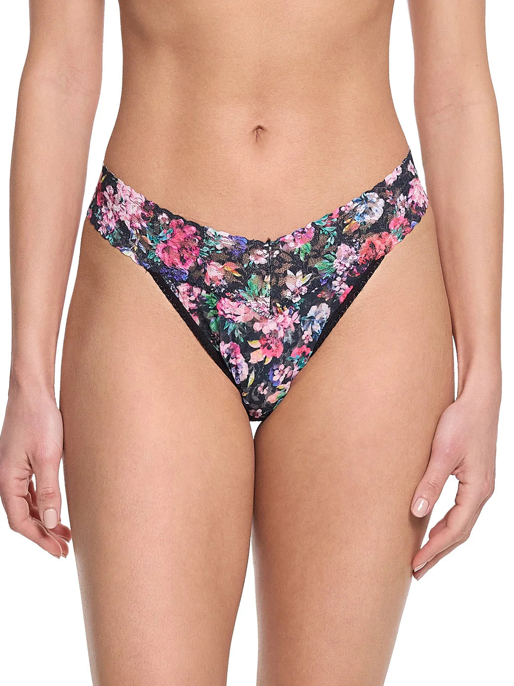 Hanky Panky Dark Peonies Thong