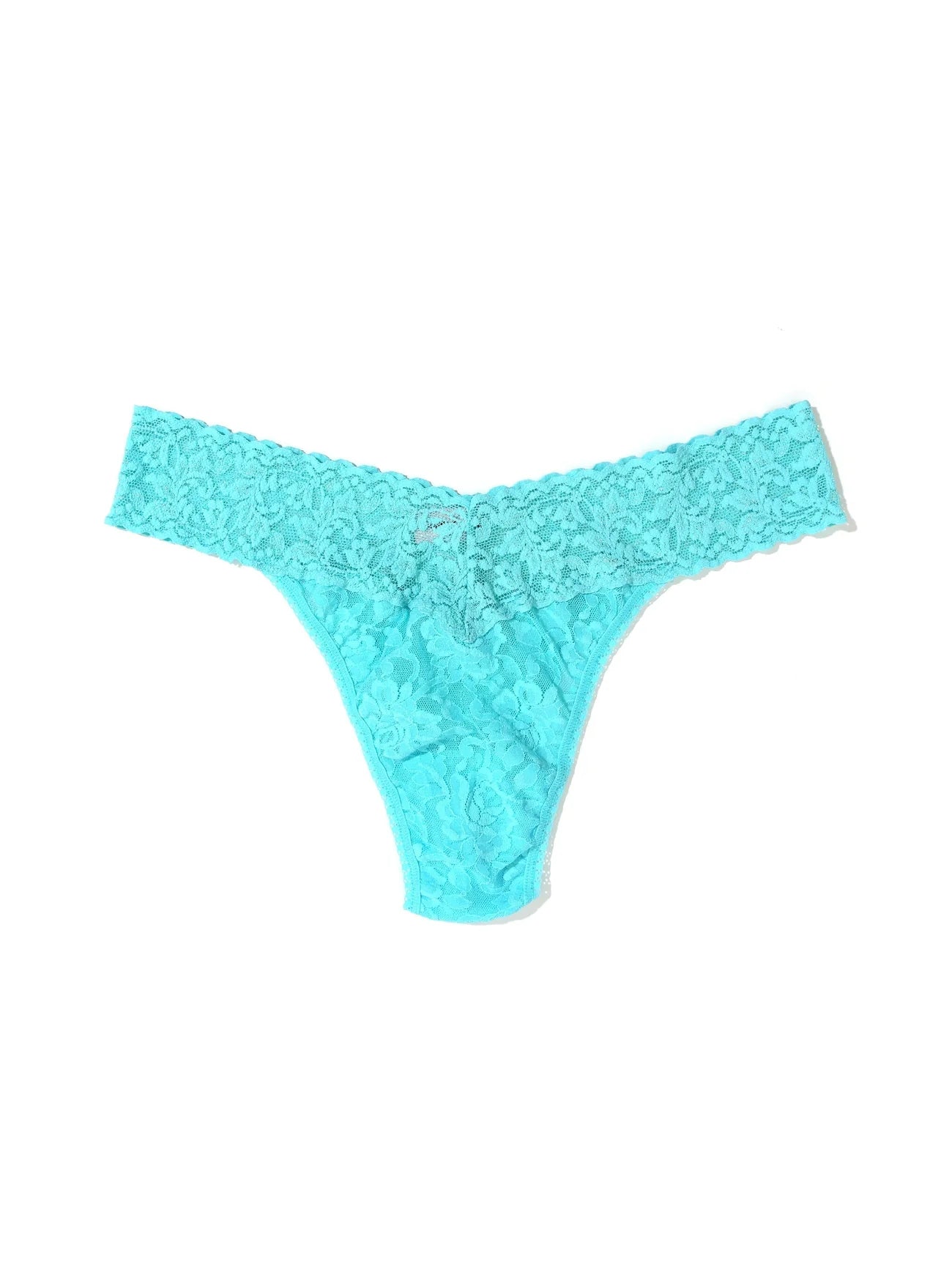 Buy aquatic-blue Hanky Panky Signature Lace Original Rise Thong-Packaged 4811p
