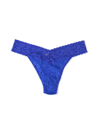 Buy blue-solace Hanky Panky Signature Lace Original Rise Thong-Packaged 4811p