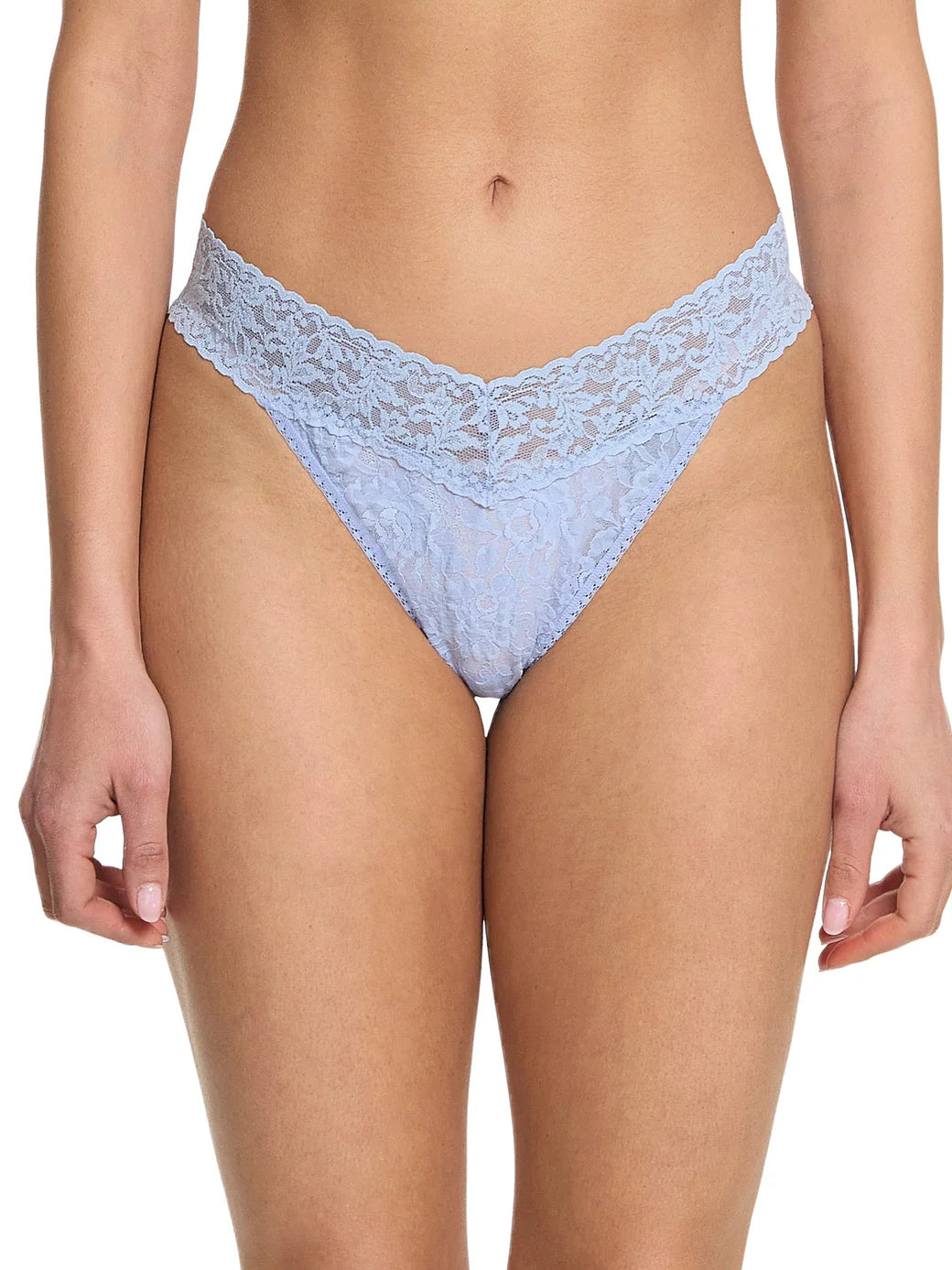 Buy clarity-blue Hanky Panky Signature Lace Original Rise Thong-Packaged 4811p