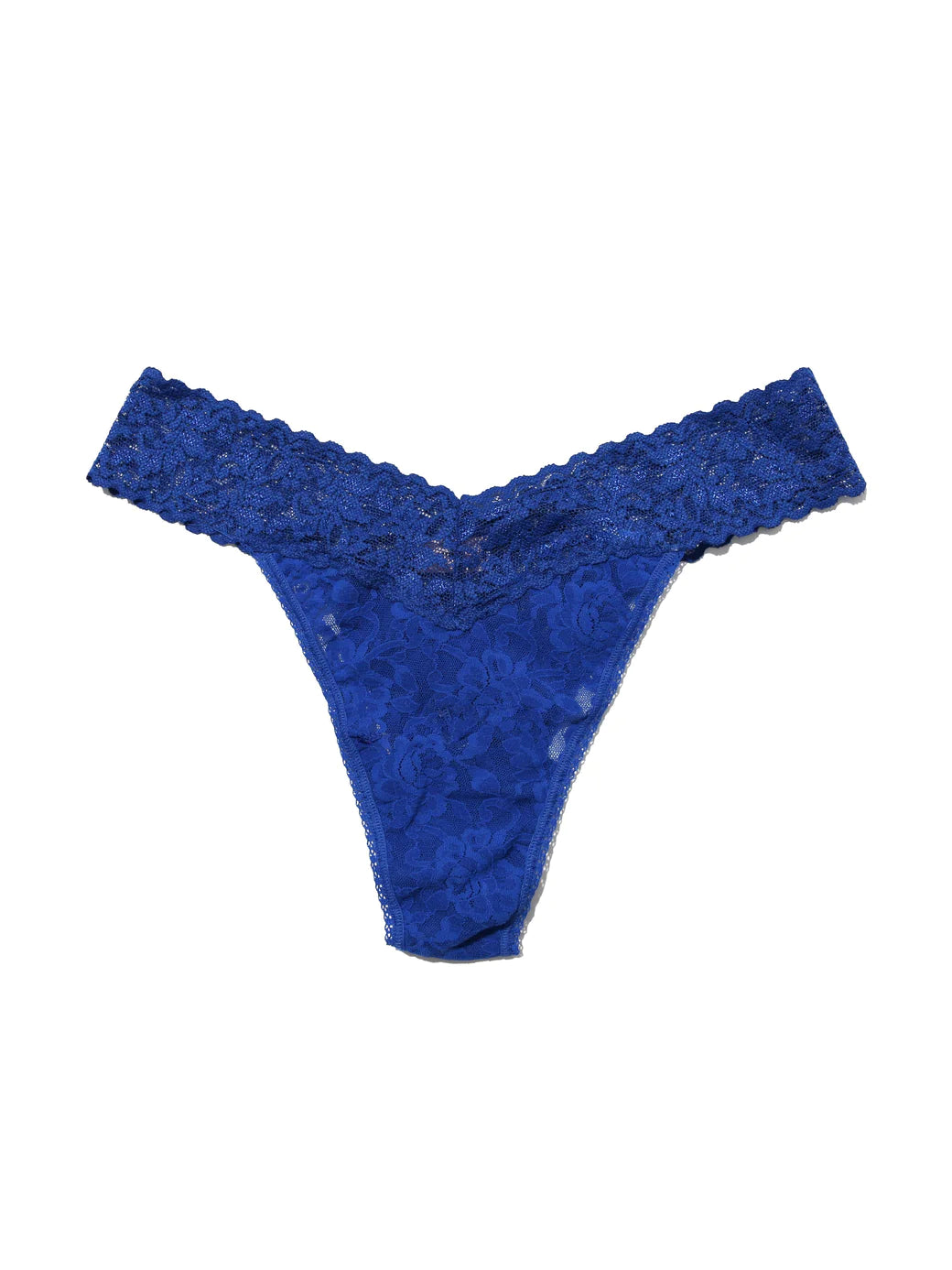 Buy cobalt-blue Hanky Panky Signature Lace Original Rise Thong-Packaged 4811p
