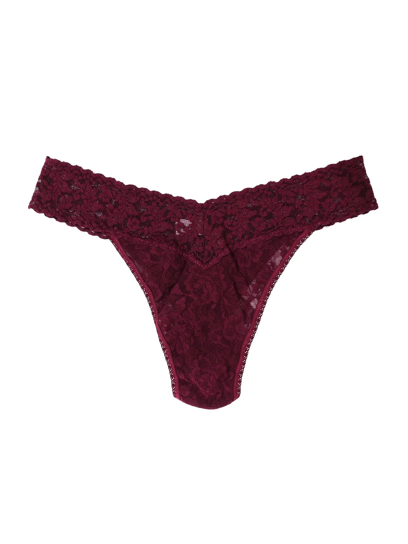 Buy dried-cherry Hanky Panky Signature Lace Original Rise Thong-Packaged 4811p