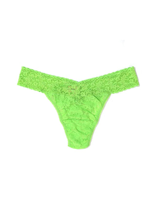 Buy lush-green Hanky Panky Signature Lace Original Rise Thong-Packaged 4811p