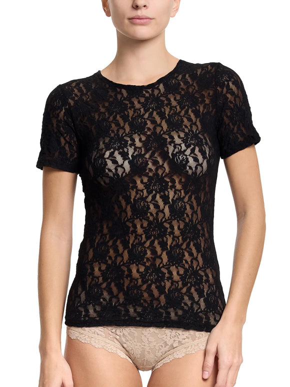 Hanky Panky Signature Lace Short Sleeve Top