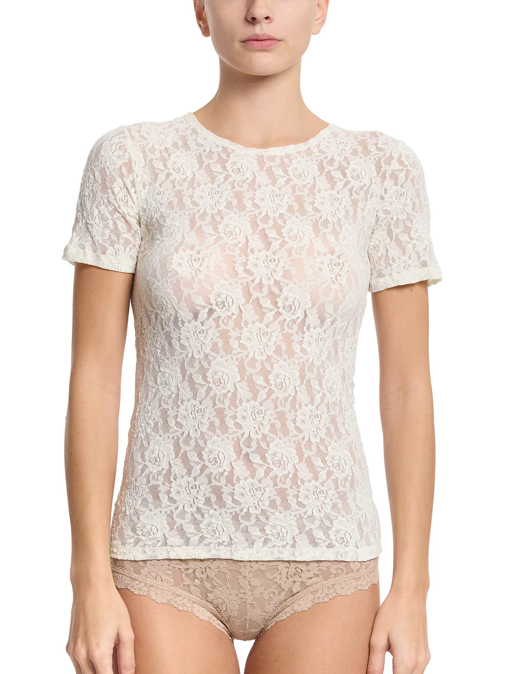 Hanky Panky Signature Lace Short Sleeve Top