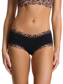 Hanky Panky Cotton Supima Stretch Jersey Boyshort - 0