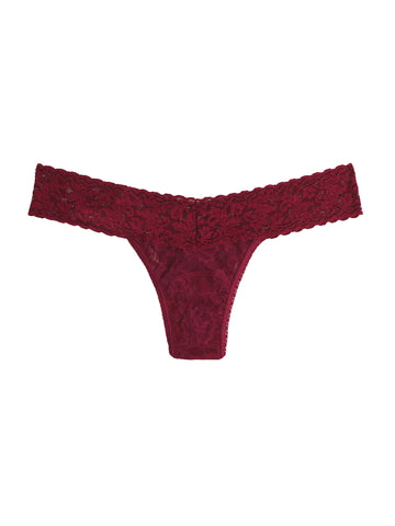 Buy pomegranate-red Hanky Panky Signature Lace Low Rise Thong - Packaged 4911p