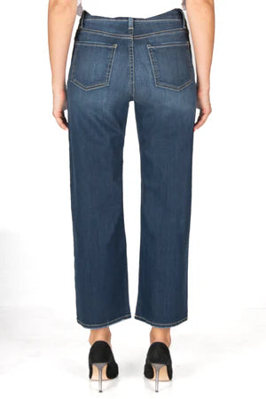 Fidelity Hyacinth High Wide Crop Women's Denim - 0