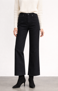 Fidelity Hyacinth High Wide Crop Women's Denim