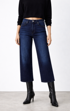 Fidelity Hyacinth High Wide Crop Women's Denim