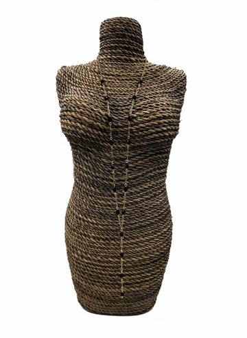 Joanna Bisley Jet Swarovski Y Necklace