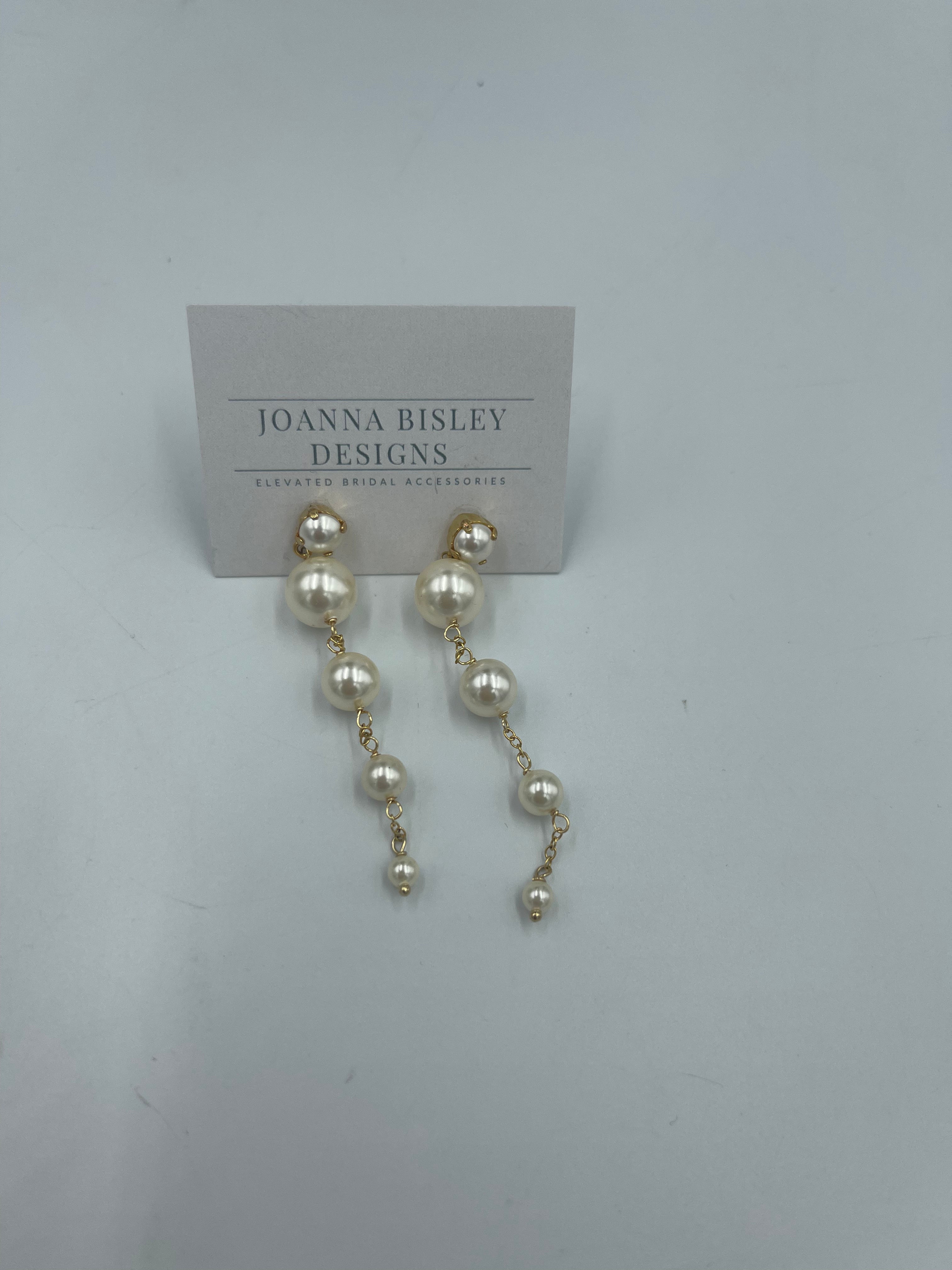 Joanna Bisley Florence Swarovski Pearl Earrings