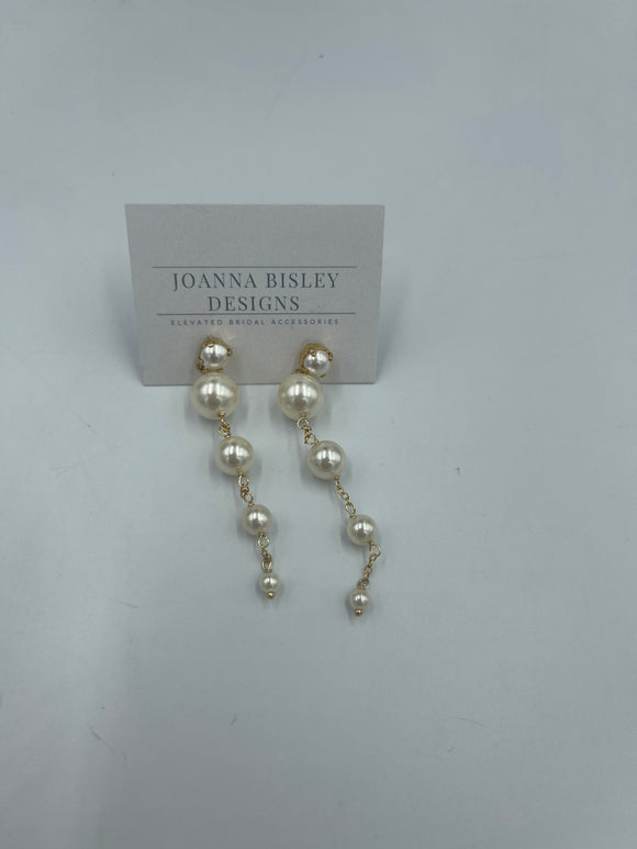 Joanna Bisley Florence Swarovski Pearl Earrings